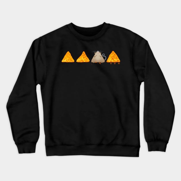 Rat Love Doritos Crewneck Sweatshirt by cs3ink